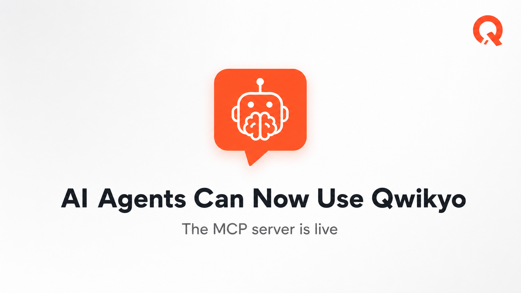 AI agent connecting to Qwikyo via MCP